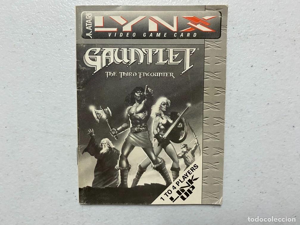 Videojuegos y consolas: Gauntlet: The Third Encounter / MANUAL DE VIDEOJUEGO ATARI LYNX - Foto 1