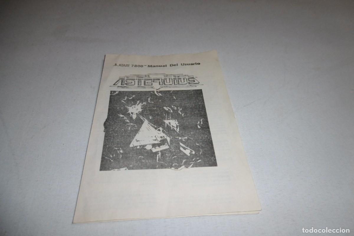 Videojuegos y consolas: ATARI 7800 MANUAL ESPA&Ntilde;OL ASTEROIDS - Foto 1