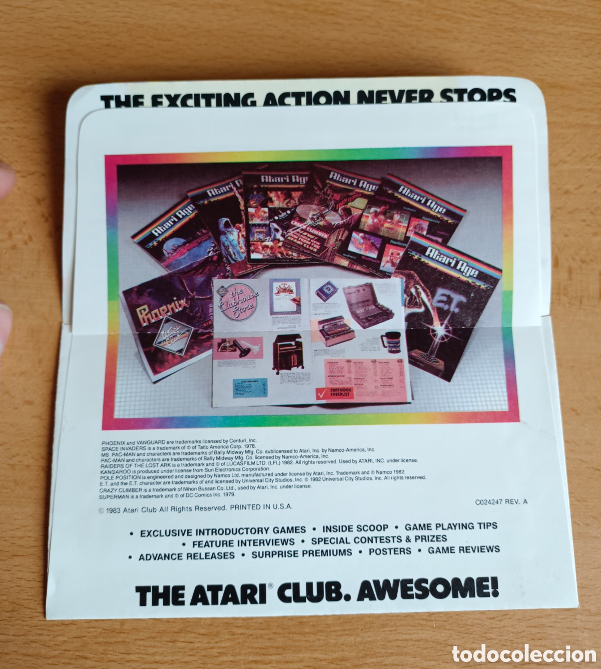 Videojuegos y consolas: Tarjeta , documentacion atari club 2600 / 5200 - Foto 3