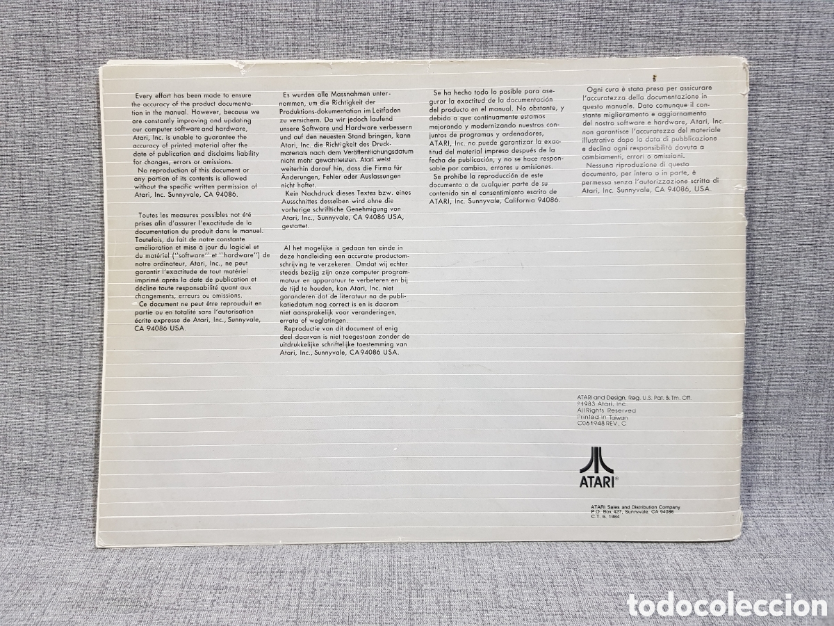 Videojuegos y consolas: ATARI BASIC MANUAL DE REFERENCIA (MULTILING&Uuml;E). TAIWAN, A&Ntilde;O 1983. - Foto 4
