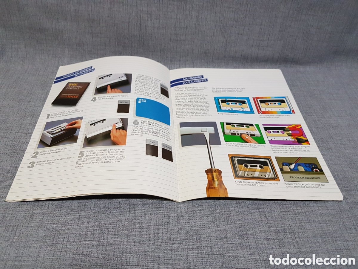 Videojuegos y consolas: ATARI MANUALES ATARI 1010 PROGRAM RECORDER OWNERS GUIDE + LECTEUR DE CASSETTE MANUEL DUTILISATION - Foto 11