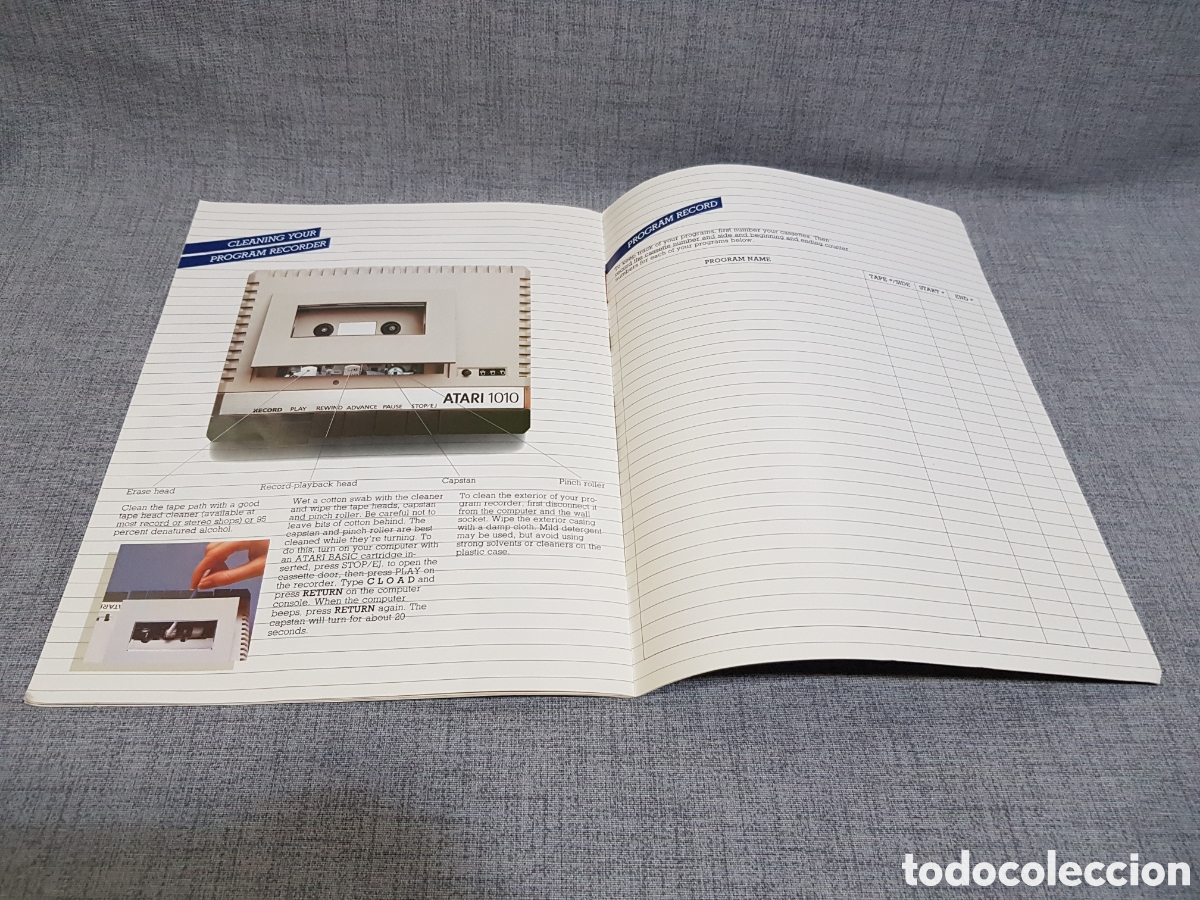 Videojuegos y consolas: ATARI MANUALES ATARI 1010 PROGRAM RECORDER OWNERS GUIDE + LECTEUR DE CASSETTE MANUEL DUTILISATION - Foto 12