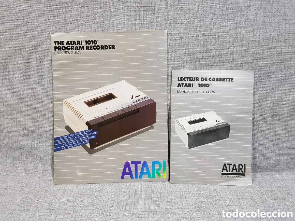 Videojuegos y consolas: ATARI MANUALES ATARI 1010 PROGRAM RECORDER OWNERS GUIDE + LECTEUR DE CASSETTE MANUEL DUTILISATION - Foto 1