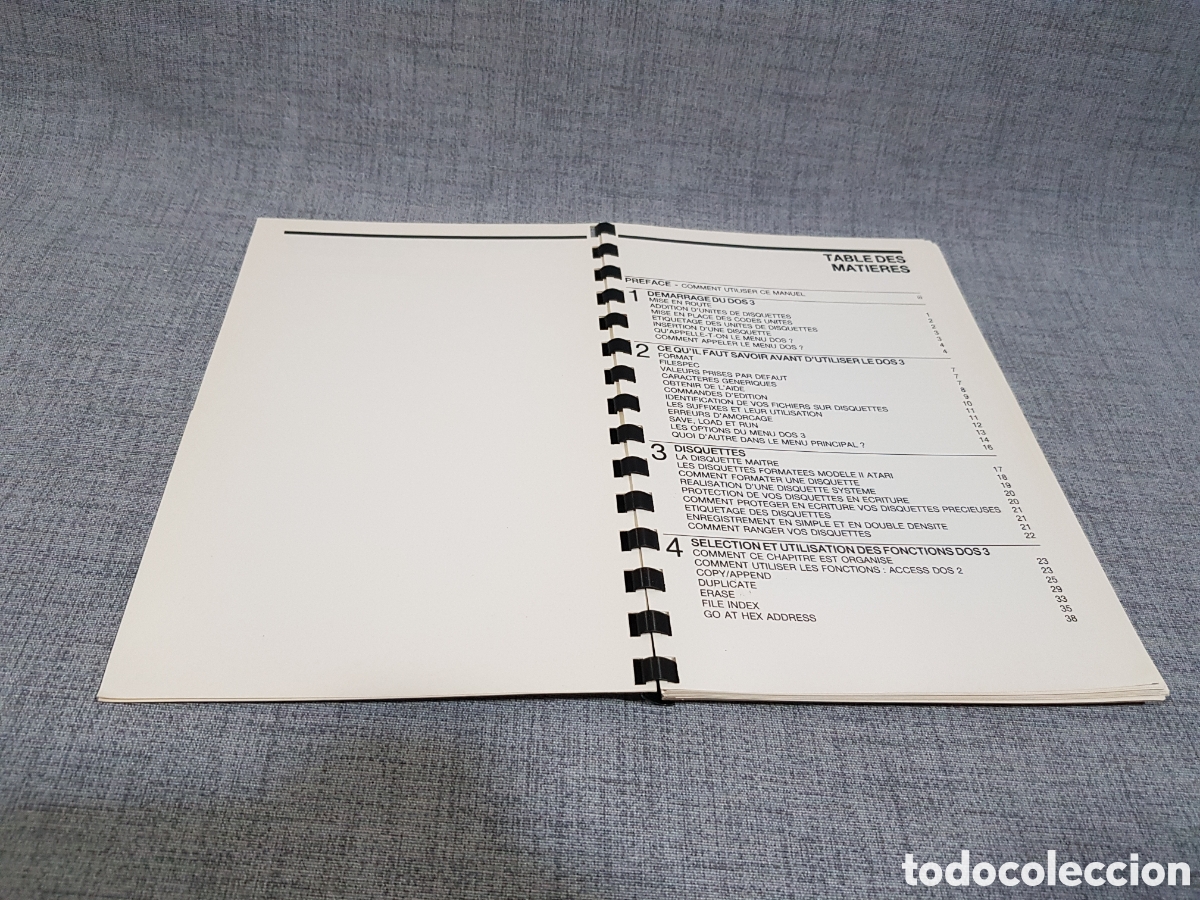 Videojuegos y consolas: ATARI DOS 3 SYSTEME DEXPLOITATION DE DISQUETTE (MANUEL DE REFERENCE ET INTRODUCTION) - Foto 3