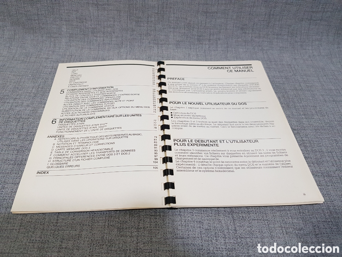 Videojuegos y consolas: ATARI DOS 3 SYSTEME DEXPLOITATION DE DISQUETTE (MANUEL DE REFERENCE ET INTRODUCTION) - Foto 4