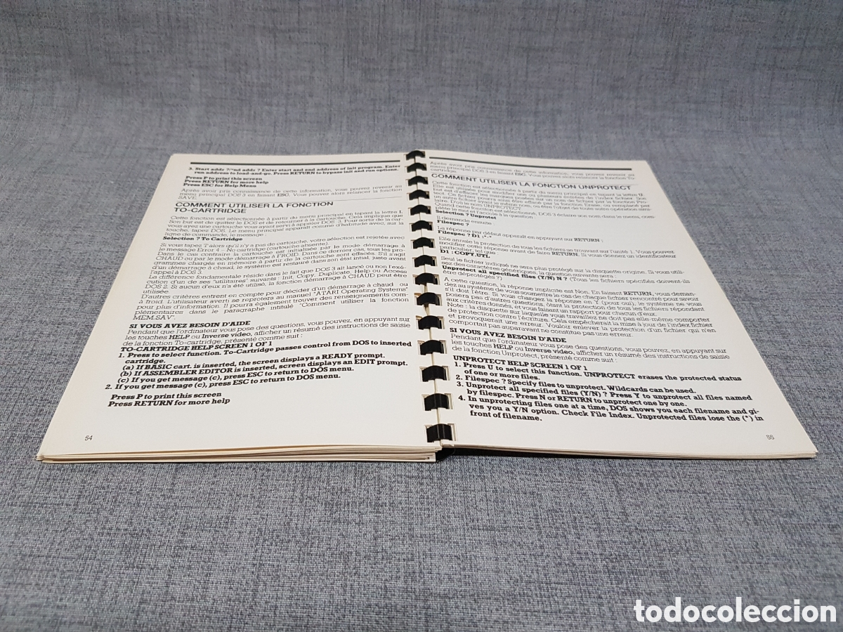 Videojuegos y consolas: ATARI DOS 3 SYSTEME DEXPLOITATION DE DISQUETTE (MANUEL DE REFERENCE ET INTRODUCTION) - Foto 5