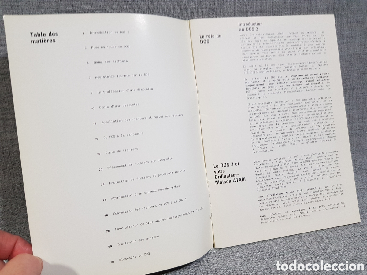 Videojuegos y consolas: ATARI DOS 3 SYSTEME DEXPLOITATION DE DISQUETTE (MANUEL DE REFERENCE ET INTRODUCTION) - Foto 10