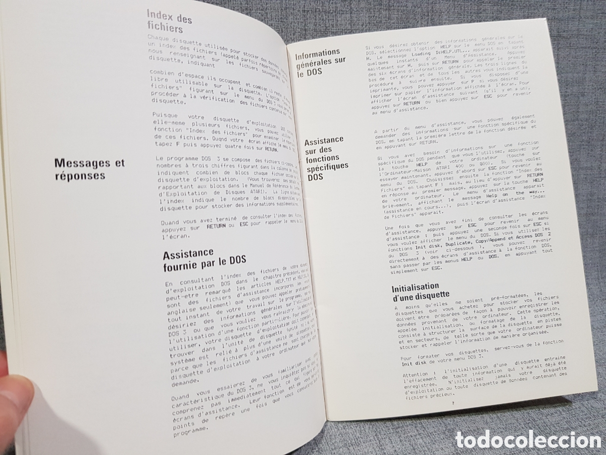 Videojuegos y consolas: ATARI DOS 3 SYSTEME DEXPLOITATION DE DISQUETTE (MANUEL DE REFERENCE ET INTRODUCTION) - Foto 11