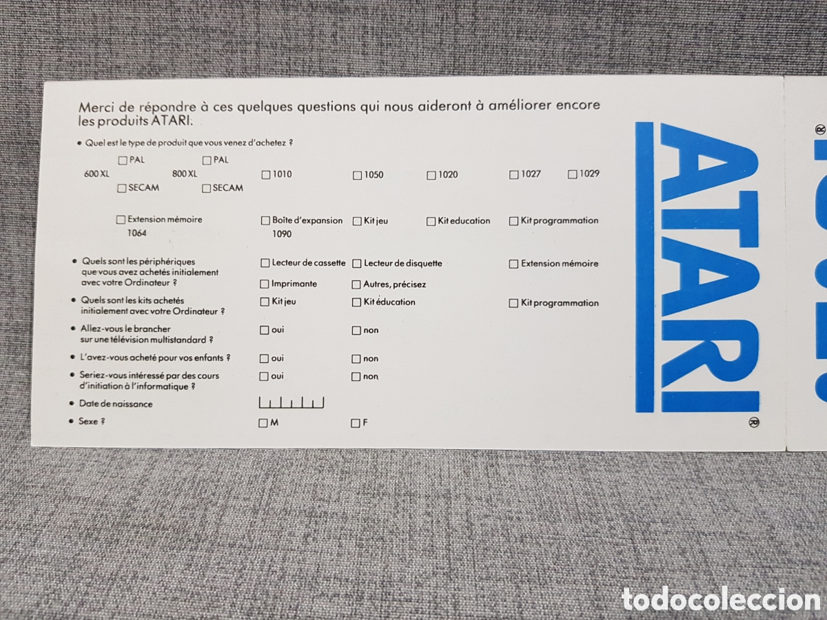 Videojuegos y consolas: ATARI TARJETA DE GARANT&Iacute;A + INSCRIPCI&Oacute;N EN CLUB ATARI (EN FRANC&Eacute;S) - Foto 18