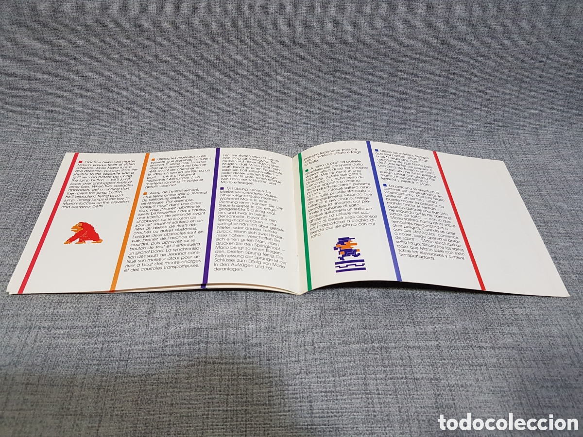 Videojuegos y consolas: ATARI DONKEY KONG MANUAL DEL JUEGO PARA ATARI. MULTILING&Uuml;E. A&Ntilde;O 1983 - Foto 7