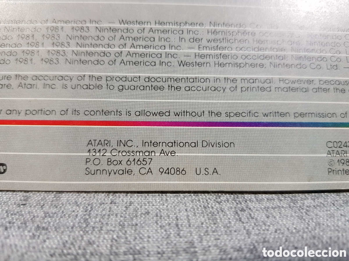 Videojuegos y consolas: ATARI DONKEY KONG MANUAL DEL JUEGO PARA ATARI. MULTILING&Uuml;E. A&Ntilde;O 1983 - Foto 12