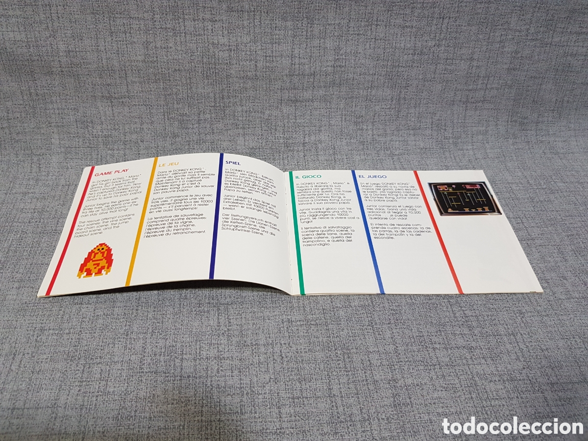 Videojuegos y consolas: ATARI DONKEY KONG JUNIOR MANUAL DEL JUEGO PARA ATARI. MULTILING&Uuml;E. A&Ntilde;O 1983 - Foto 3