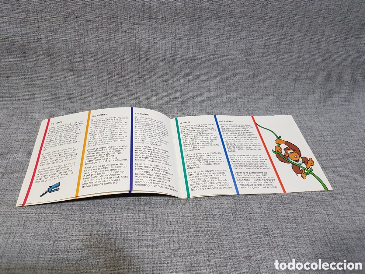 Videojuegos y consolas: ATARI DONKEY KONG JUNIOR MANUAL DEL JUEGO PARA ATARI. MULTILING&Uuml;E. A&Ntilde;O 1983 - Foto 4