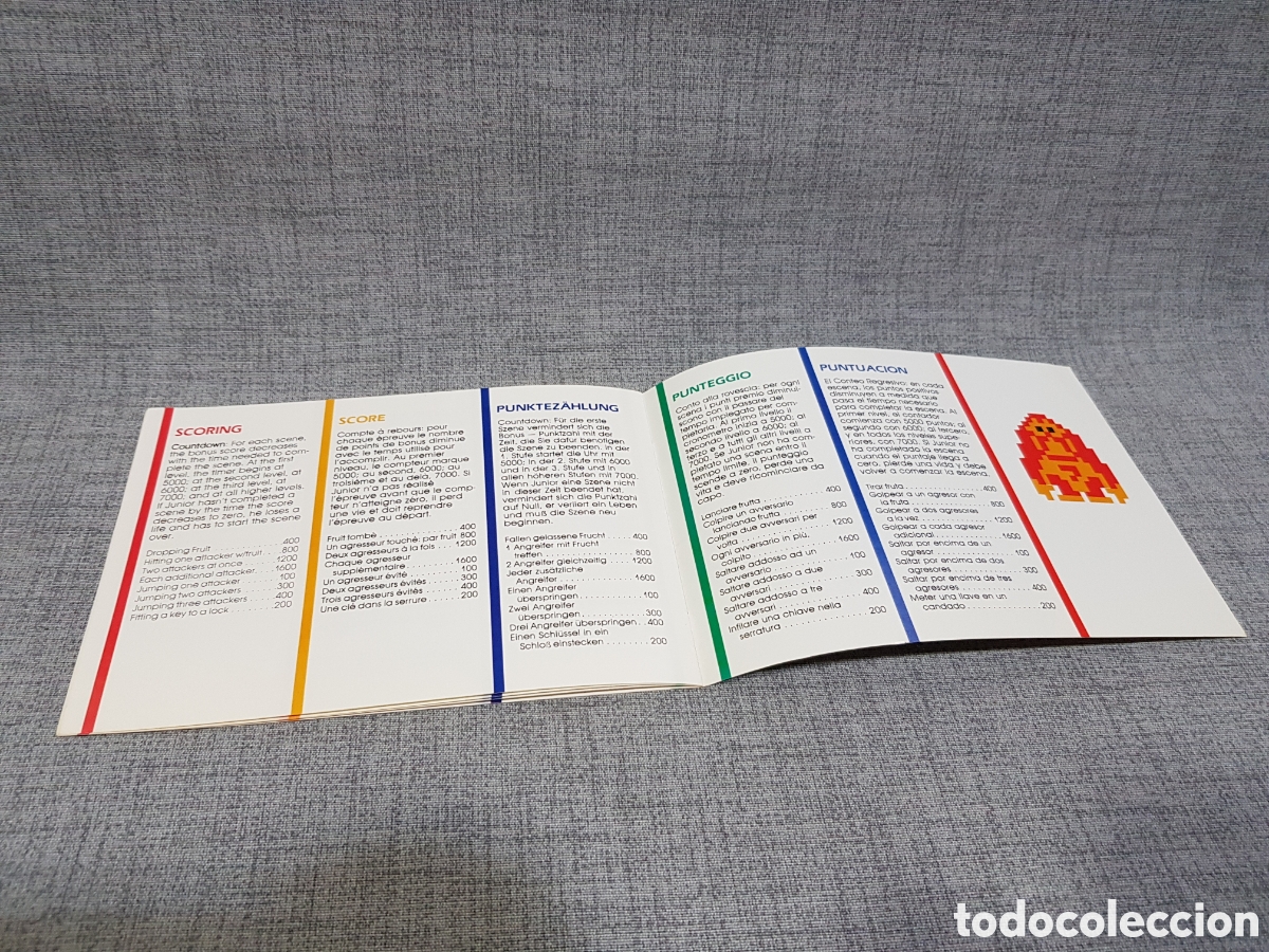 Videojuegos y consolas: ATARI DONKEY KONG JUNIOR MANUAL DEL JUEGO PARA ATARI. MULTILING&Uuml;E. A&Ntilde;O 1983 - Foto 9