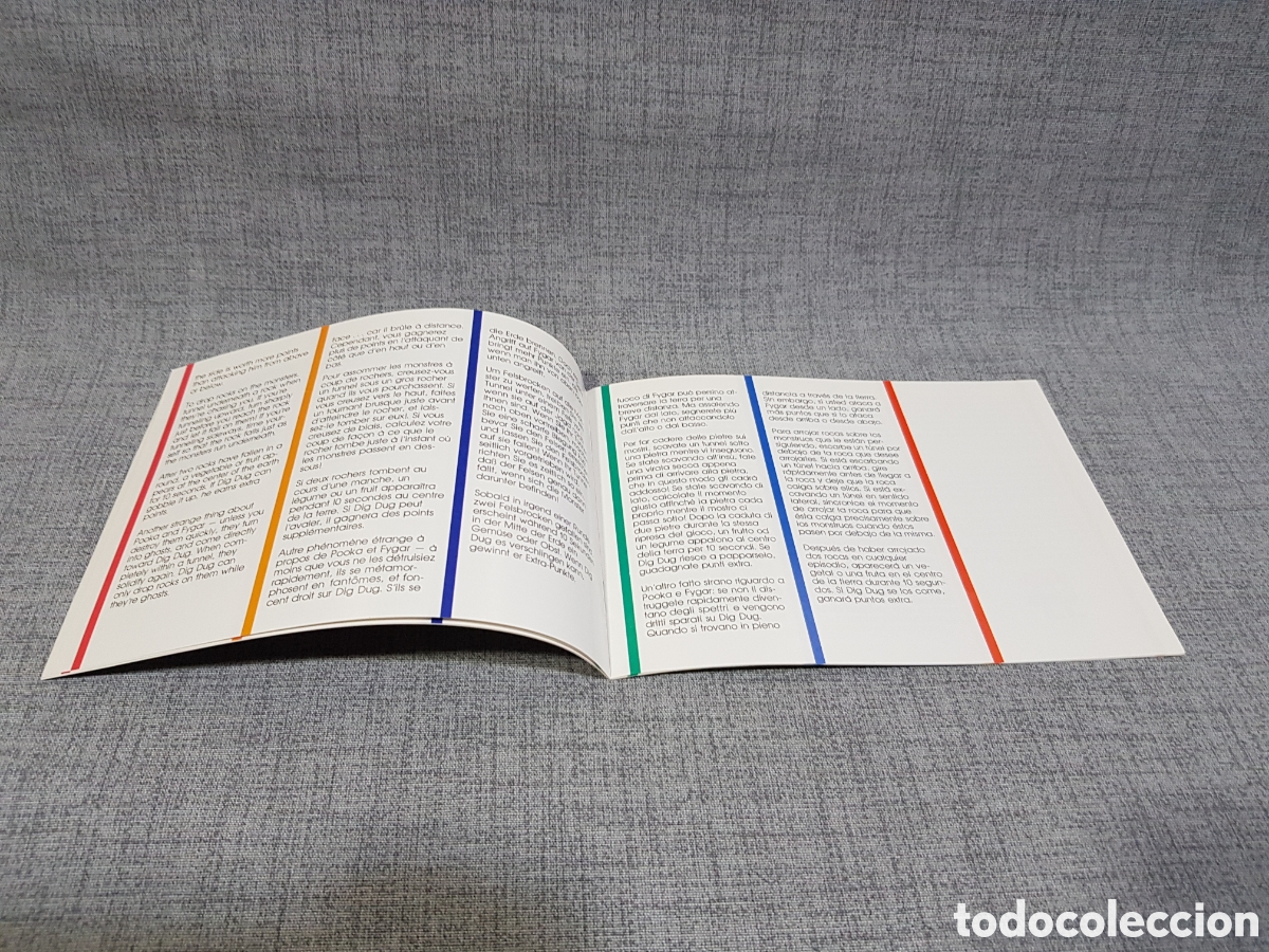 Videojuegos y consolas: ATARI DIG DUG MANUAL DEL JUEGO PARA ATARI. MULTILING&Uuml;E. A&Ntilde;O 1983 - Foto 4