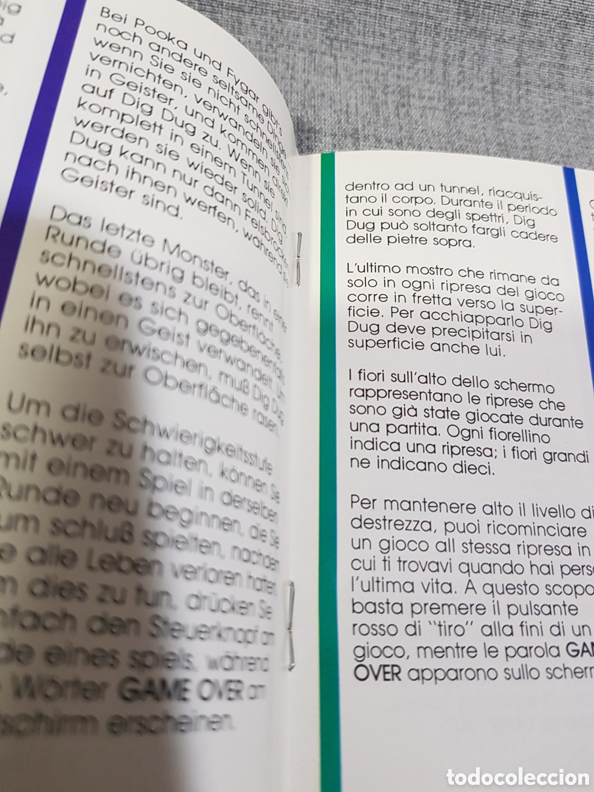 Videojuegos y consolas: ATARI DIG DUG MANUAL DEL JUEGO PARA ATARI. MULTILING&Uuml;E. A&Ntilde;O 1983 - Foto 6
