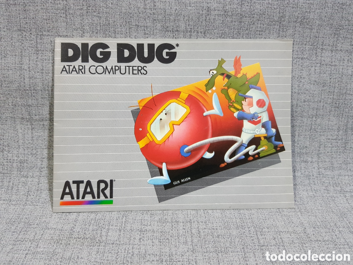 Videojuegos y consolas: ATARI DIG DUG MANUAL DEL JUEGO PARA ATARI. MULTILING&Uuml;E. A&Ntilde;O 1983 - Foto 1