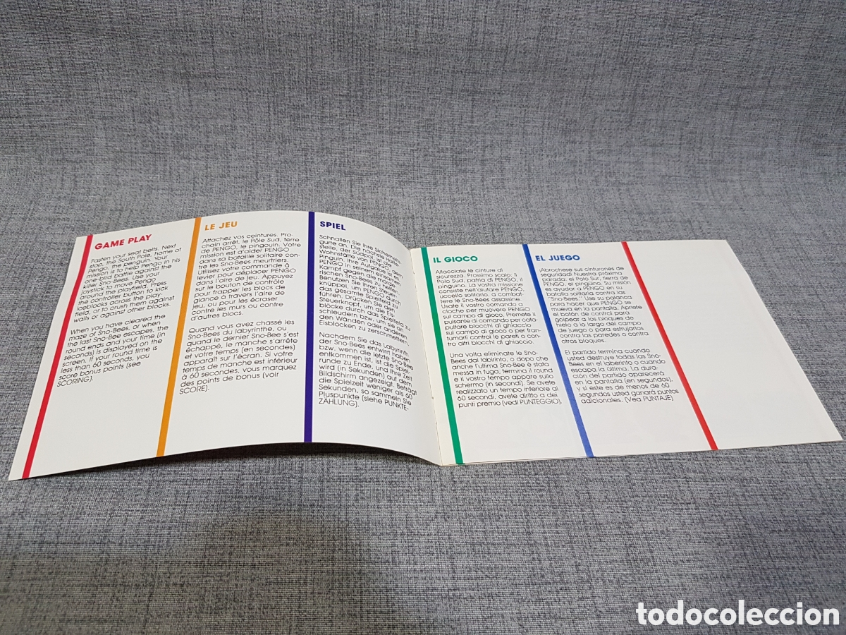 Videojuegos y consolas: ATARI PENGO MANUAL DEL JUEGO PARA ATARI. MULTILING&Uuml;E. A&Ntilde;O 1983 - Foto 2