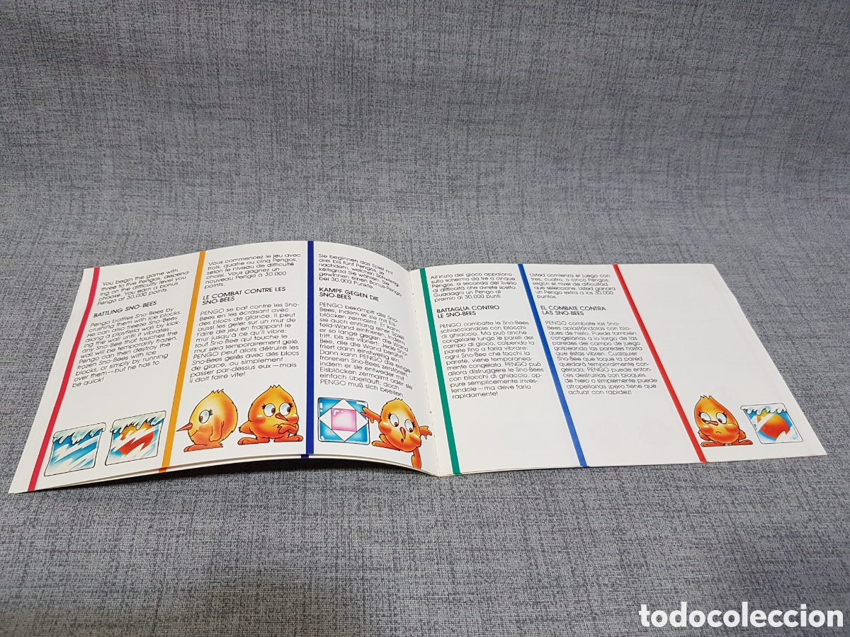 Videojuegos y consolas: ATARI PENGO MANUAL DEL JUEGO PARA ATARI. MULTILING&Uuml;E. A&Ntilde;O 1983 - Foto 3