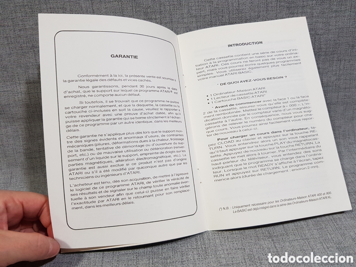 Videojuegos y consolas: ATARI (IDIOMA FRANC&Eacute;S) INICIACI&Oacute;N A LA PROGRAMACI&Oacute;N EN BASIC (MANUAL + CASETE). A&Ntilde;O 1981 - Foto 4