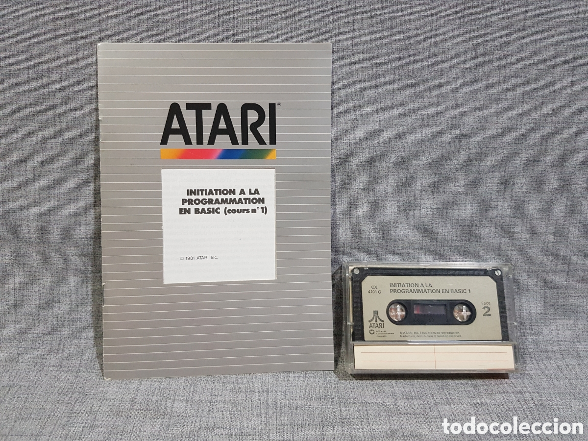 Videojuegos y consolas: ATARI (IDIOMA FRANC&Eacute;S) INICIACI&Oacute;N A LA PROGRAMACI&Oacute;N EN BASIC (MANUAL + CASETE). A&Ntilde;O 1981 - Foto 1