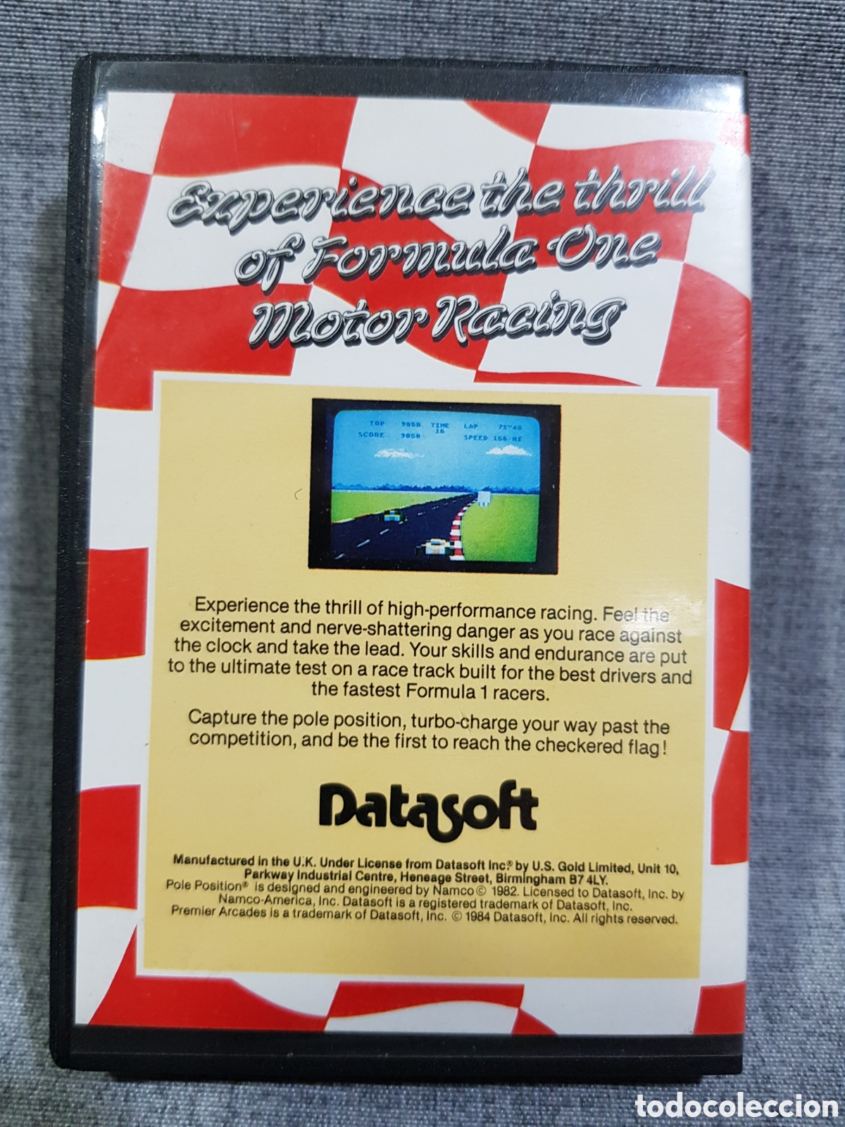 Videojuegos y consolas: ATARI CASETE POLE POSITION NAMCO 1982 DATASOFT 1984 - Foto 3