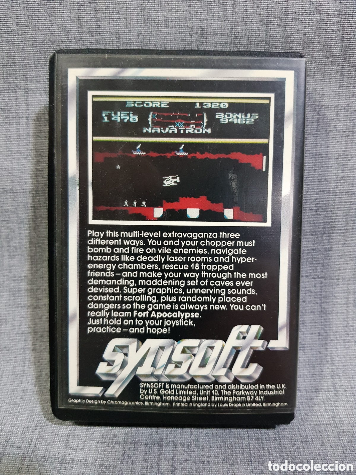 Videojuegos y consolas: ATARI CASETE FORT APOCALYPSE. SYNSOFT 1984 - Foto 3