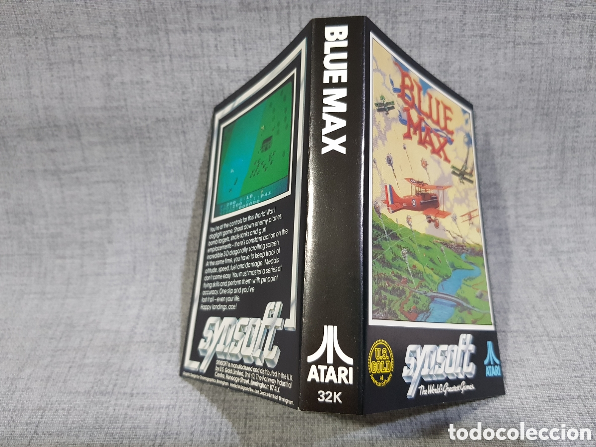 Videojuegos y consolas: ATARI CASETE BLUE MAX SYNSOFT 1984 - Foto 5