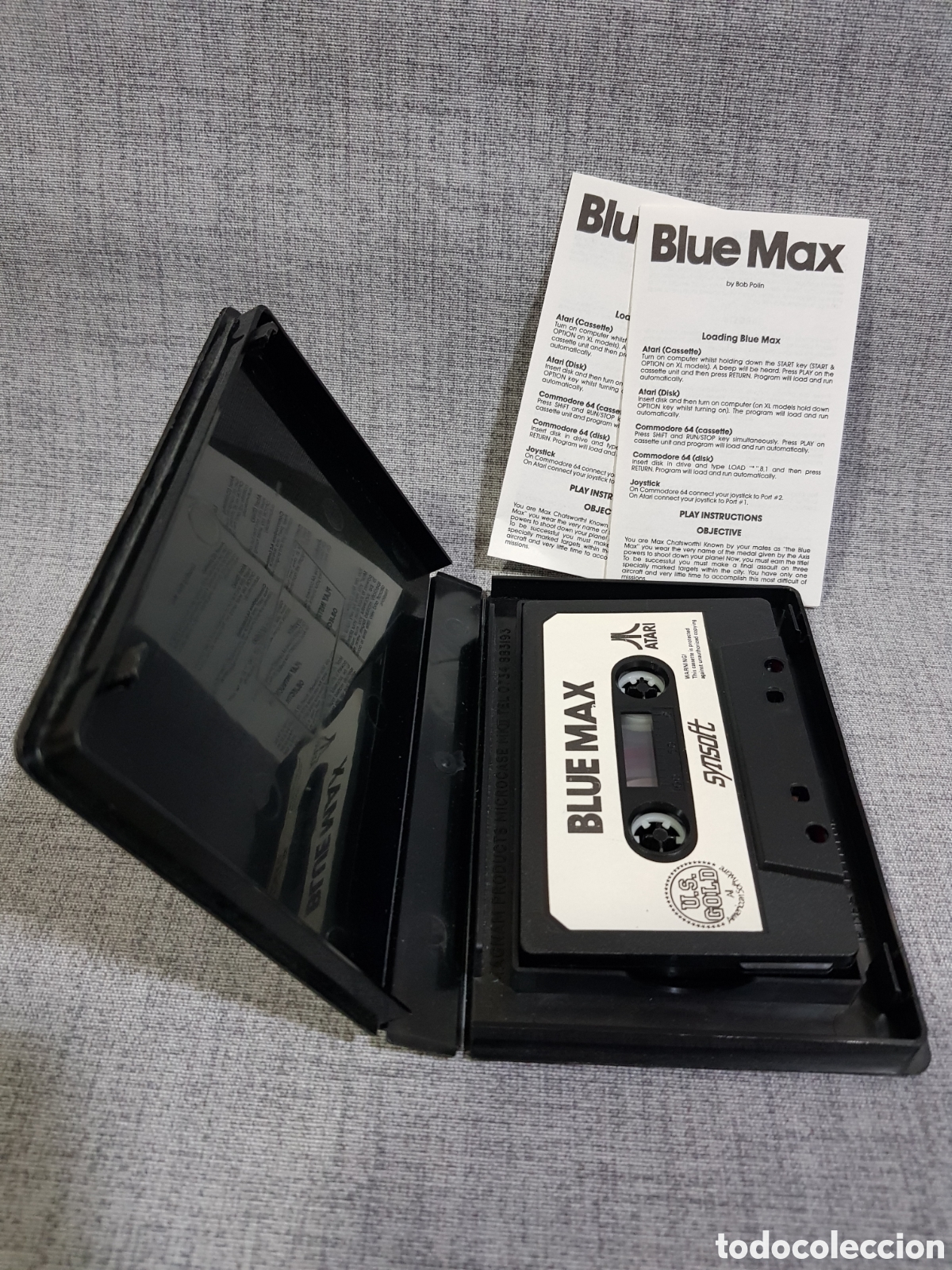 Videojuegos y consolas: ATARI CASETE BLUE MAX SYNSOFT 1984 - Foto 10