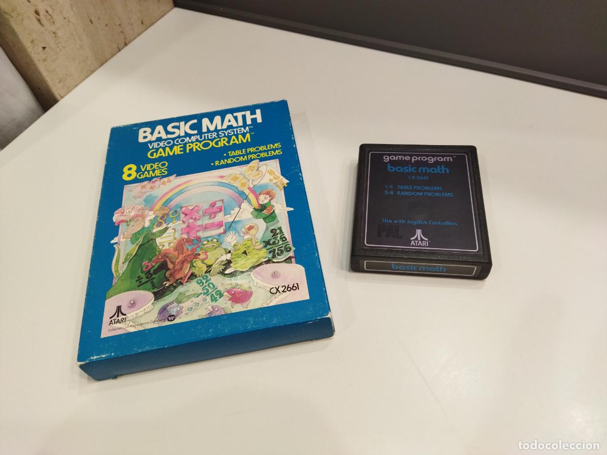 Videojuegos y consolas: BASIC MATH - ATARI VCS 1978 - VERSION PAL - JUEGO Y CAJA - FUNCIONANDO - Foto 1