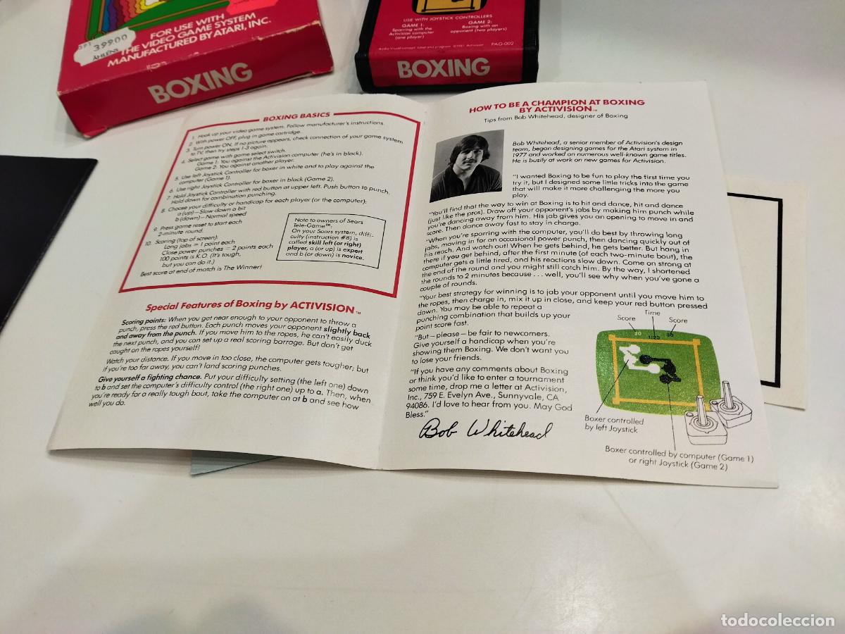 Videojuegos y consolas: BOXING - ACTIVISION - ATARI 1981 - VERSION PAL - JUEGO COMPLETO CON INSTRUCCIONES - FUNCIONANDO - Foto 16
