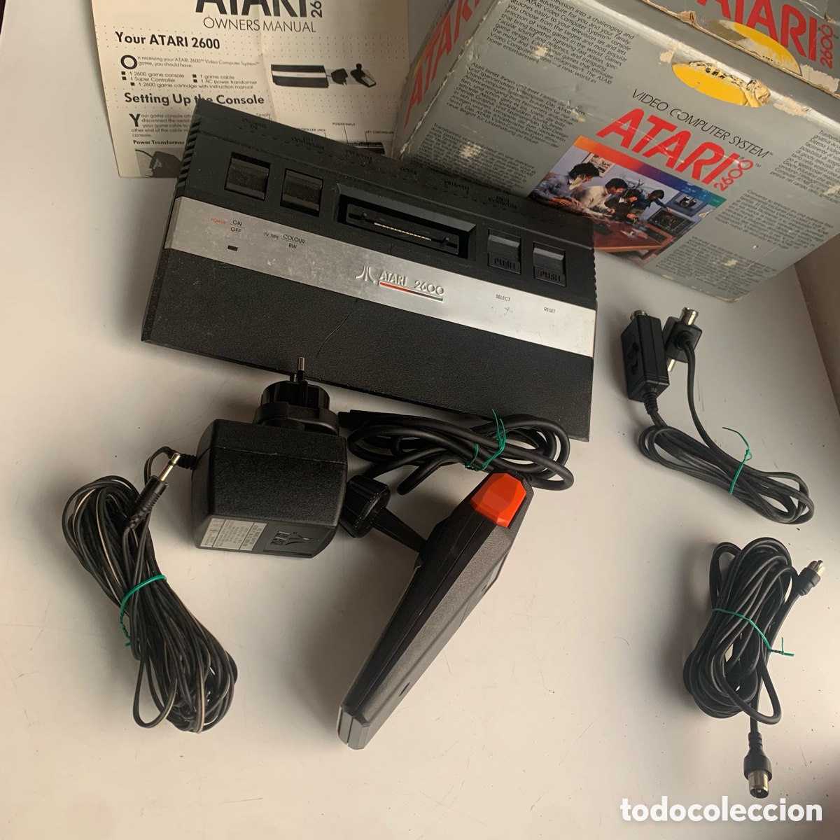 Videojuegos y consolas: Consola atari 2600 de 1984 en su caja - Foto 4