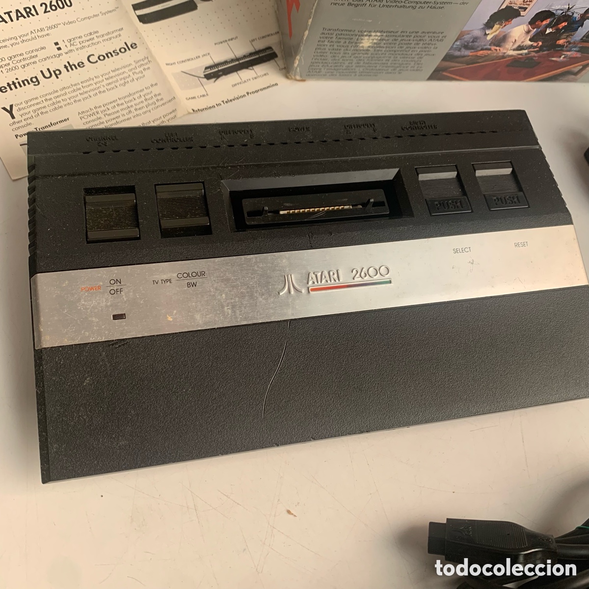 Videojuegos y consolas: Consola atari 2600 de 1984 en su caja - Foto 6
