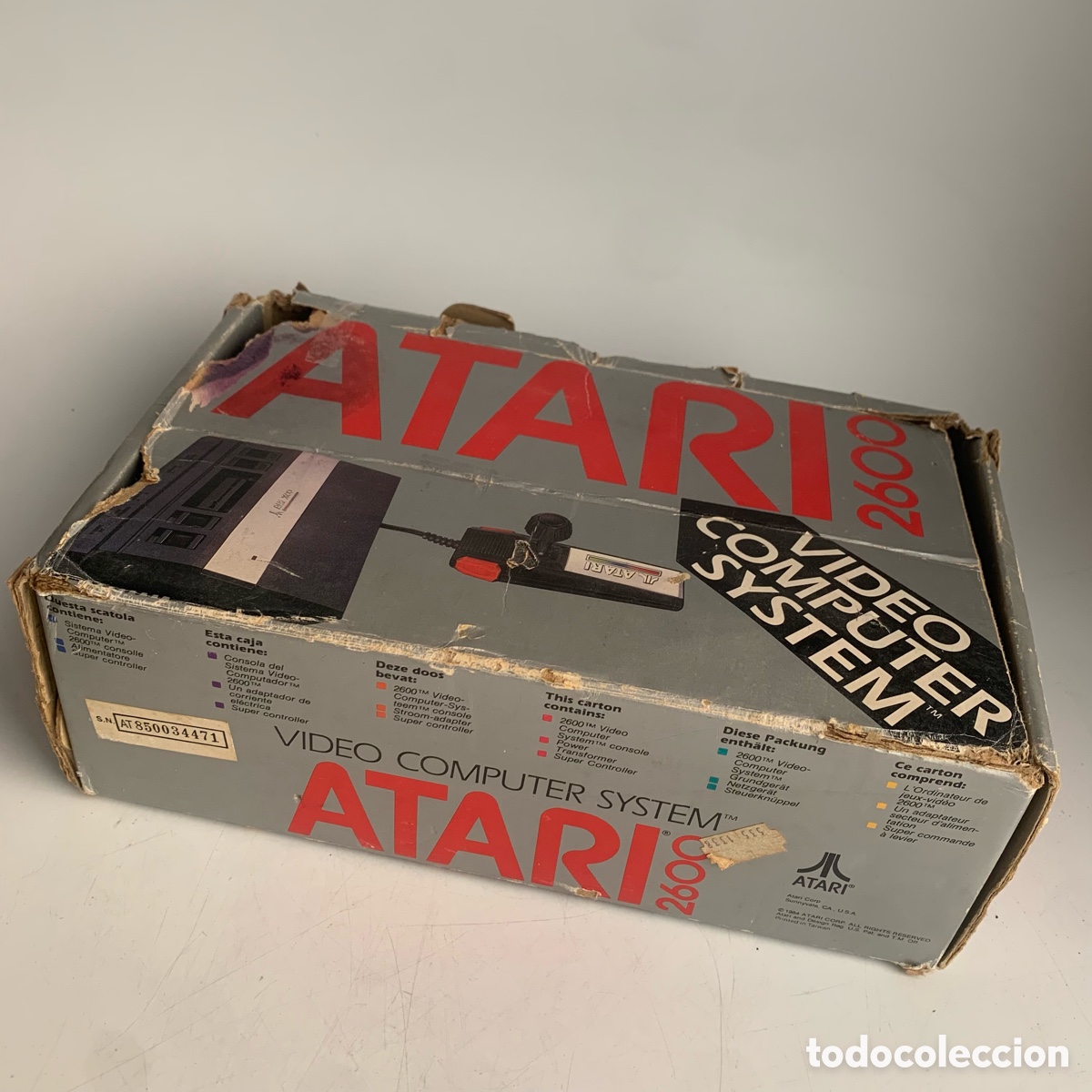 Videojuegos y consolas: Consola atari 2600 de 1984 en su caja - Foto 1