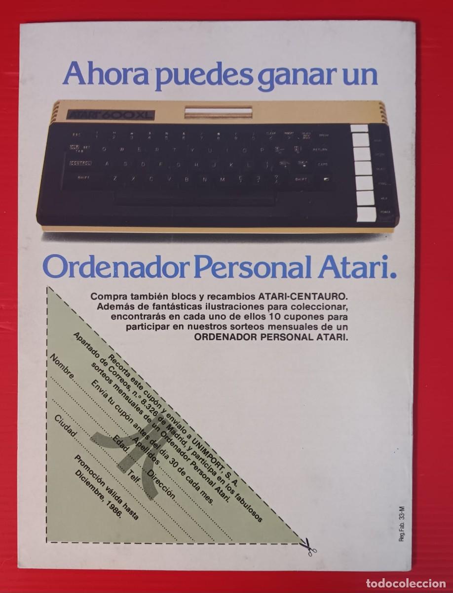 Videojuegos y consolas: CUADERNO LIBRETA ESCOLAR JUEGO DIG DUG ATARI CENTAURO A&Ntilde;O 1986 - Foto 3