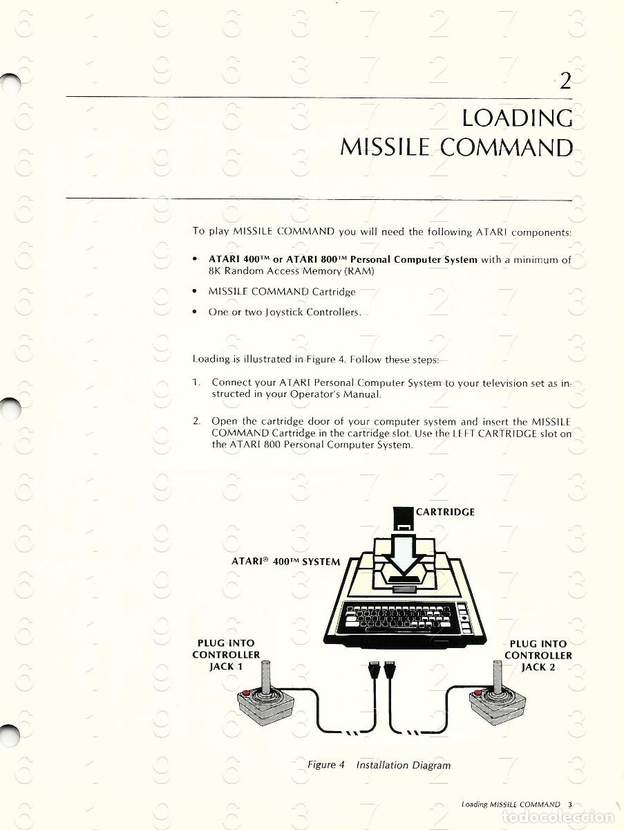 Videojuegos y consolas: ATARI MISSILE COMMAND MANUAL 28 CM 190 GRS U77 - Foto 3