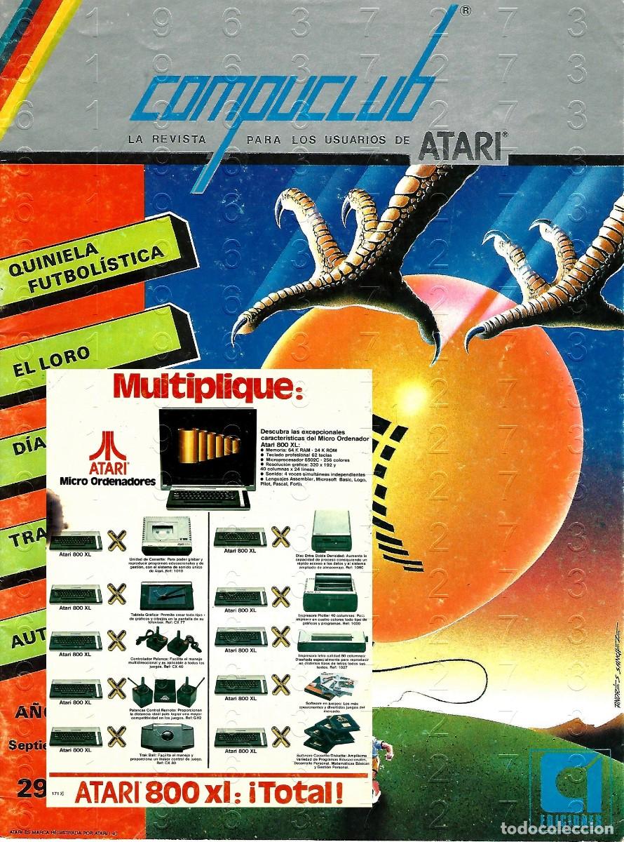 Videojuegos y consolas: ATARI REVISTA COMPUCLUB 2 1985 U77 - Foto 1