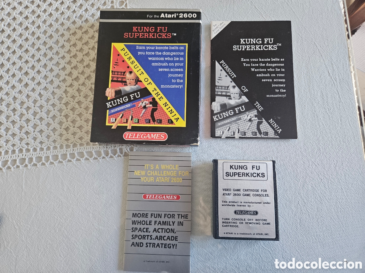 Videojuegos y consolas: ATARI 2600 JUEGO KUNG FU SUPERKICKS COMPLETO - Foto 1