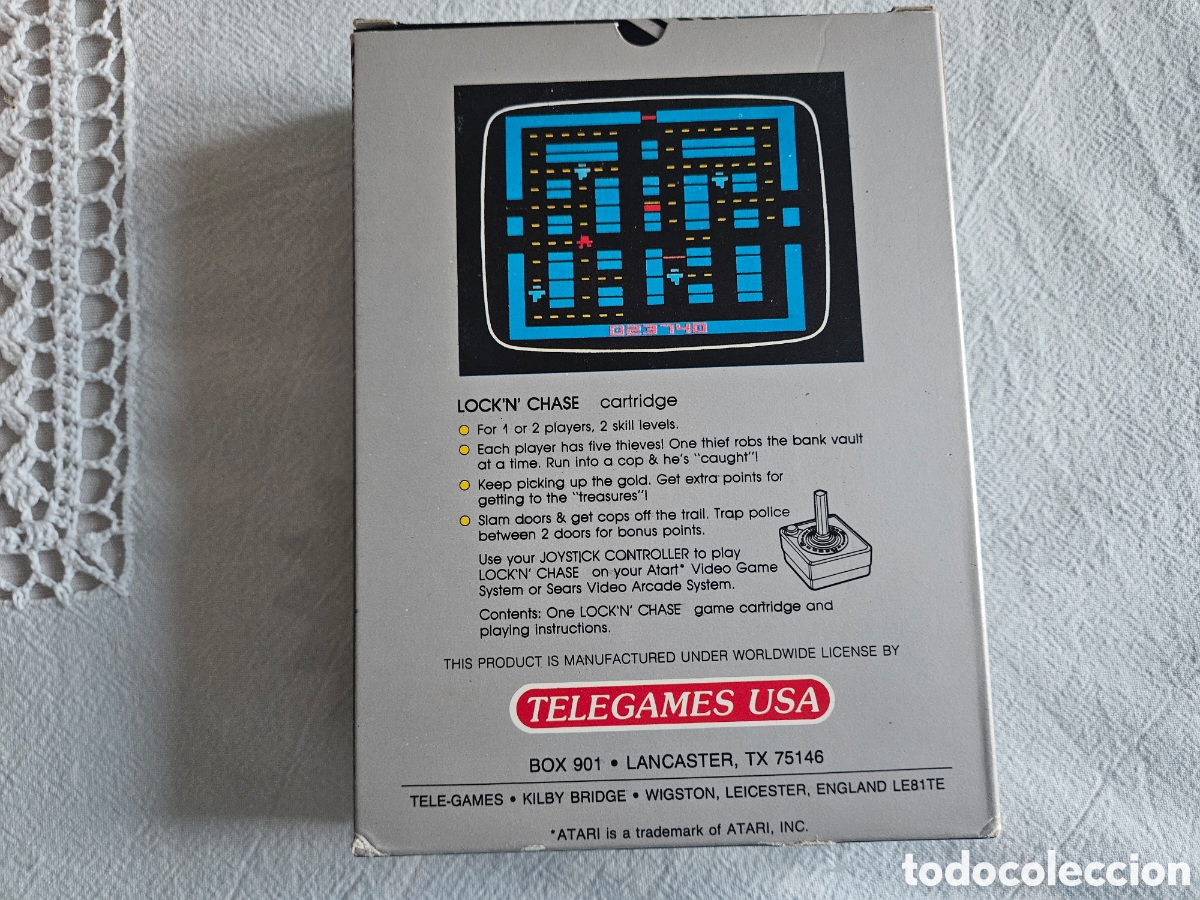 Videojuegos y consolas: ATARI 2600 JUEGO LOCKNCHASE COMPLETO - Foto 3