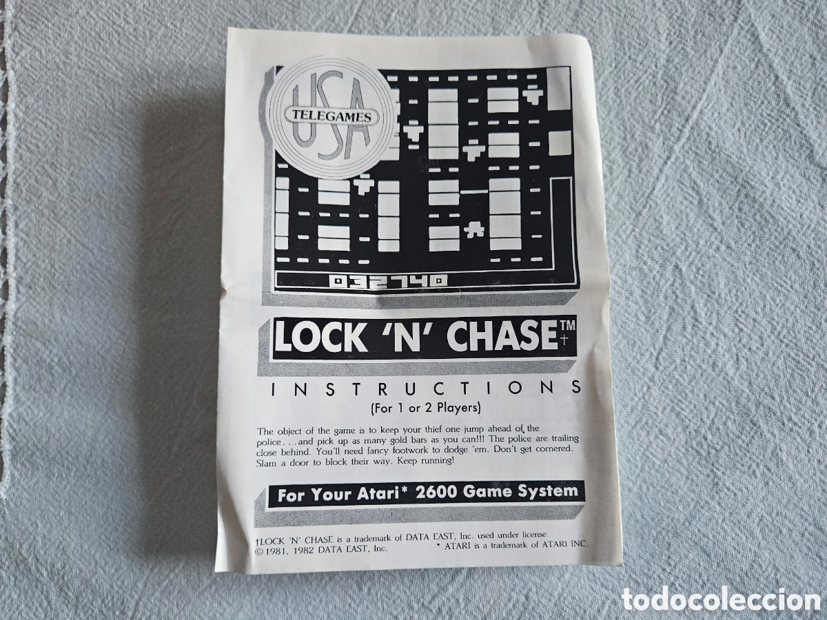 Videojuegos y consolas: ATARI 2600 JUEGO LOCKNCHASE COMPLETO - Foto 5