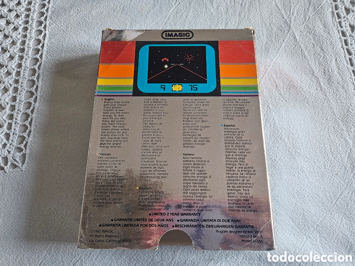 Videojuegos y consolas: ATARI 2600 JUEGO STAR VOYAGER COMPLETO - Foto 3