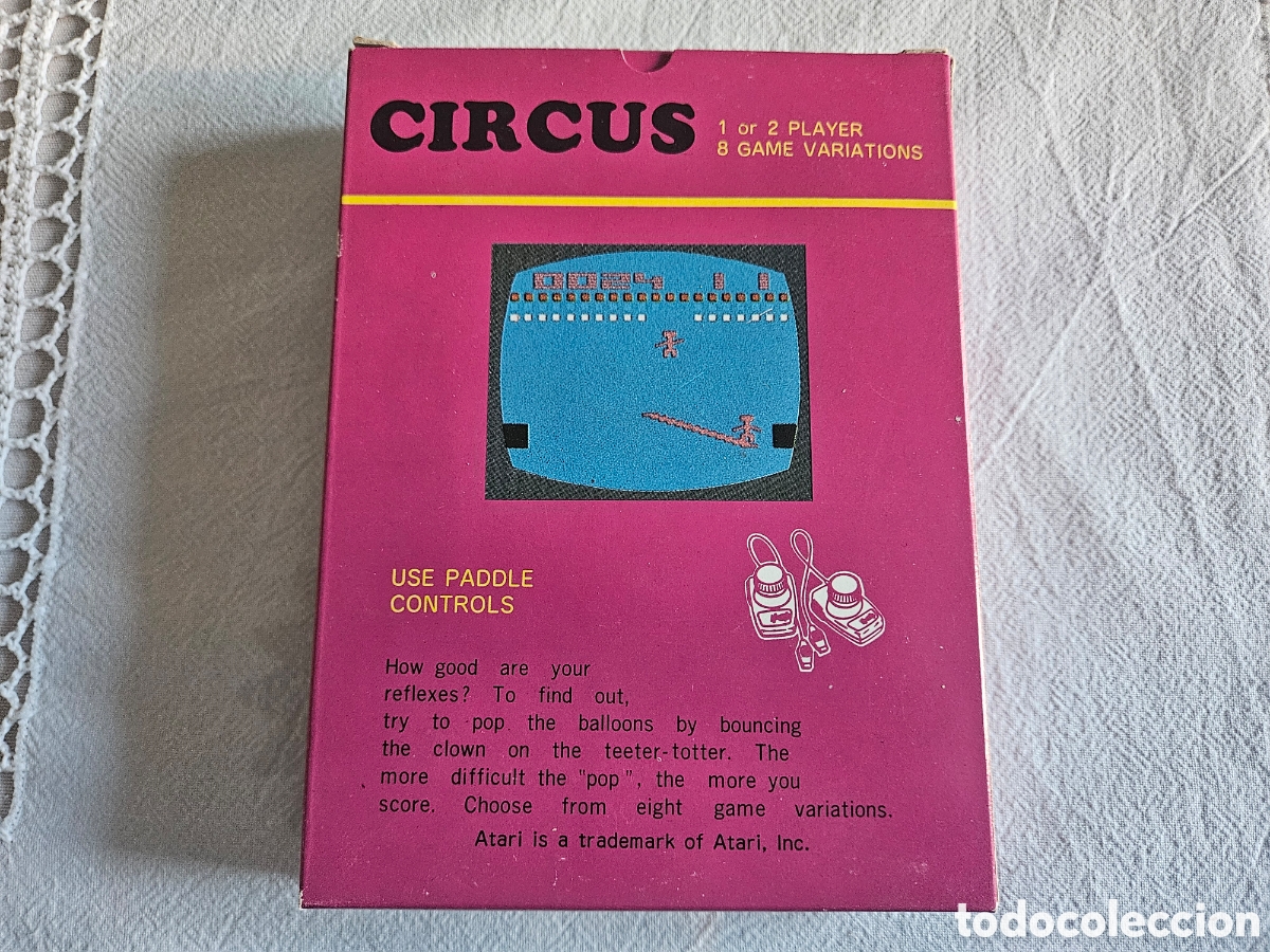 Videojuegos y consolas: ATARI JUEGO CIRCUS COMPLETO - Foto 3