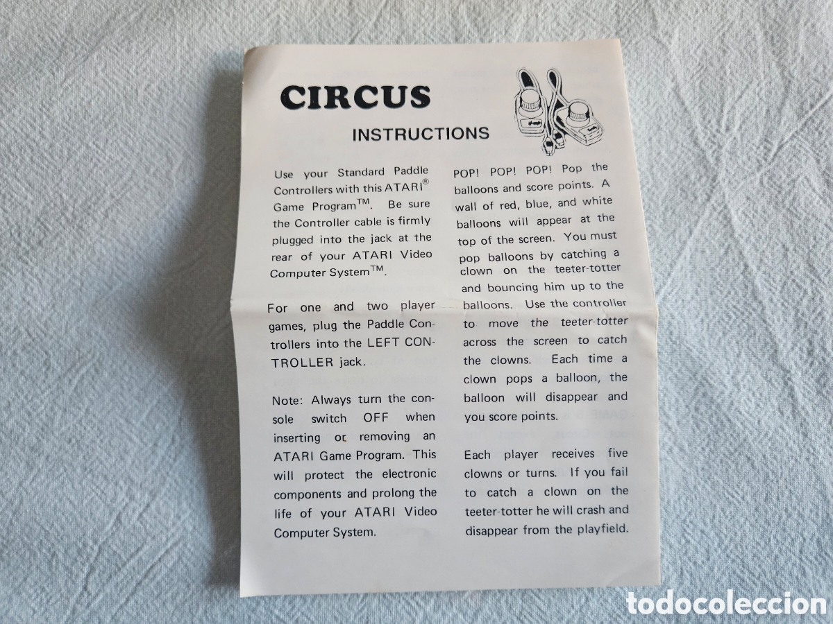 Videojuegos y consolas: ATARI JUEGO CIRCUS COMPLETO - Foto 5