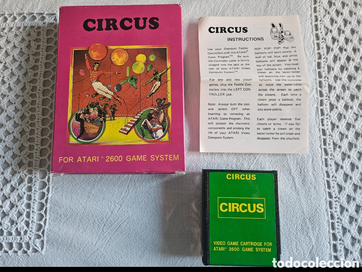 Videojuegos y consolas: ATARI JUEGO CIRCUS COMPLETO - Foto 1