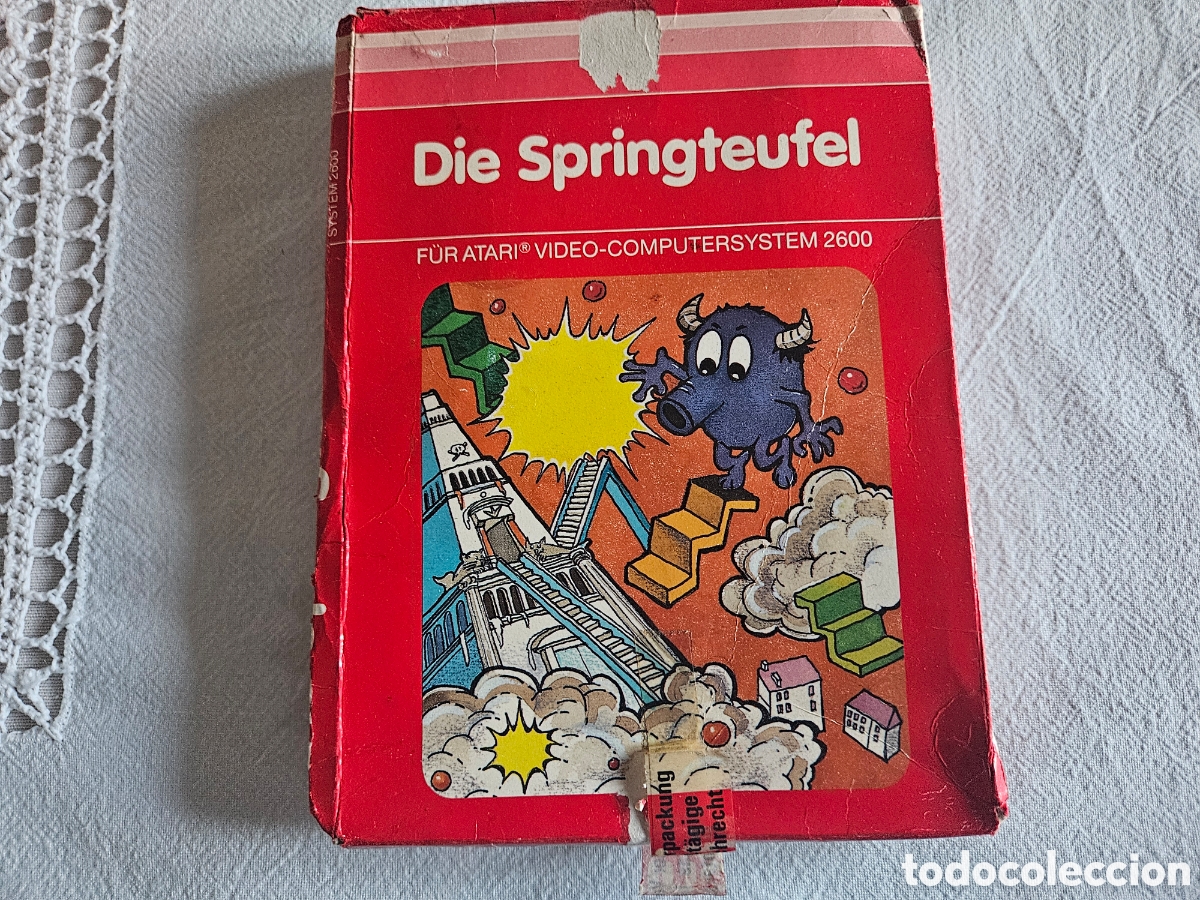 Videojuegos y consolas: ATARI 266 JUEGO DIE SPRINGTEUFEL EN CAJA - Foto 2