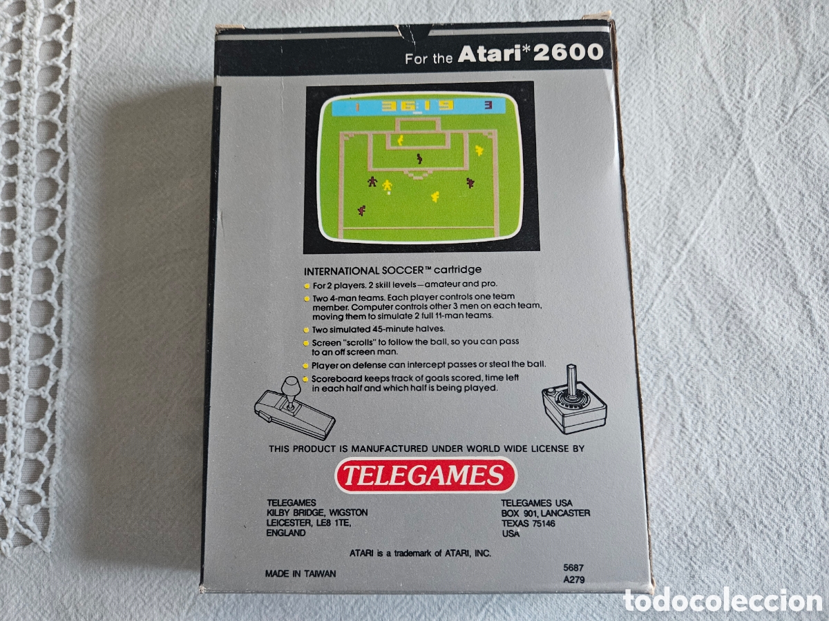 Videojuegos y consolas: ATARI 2600 INTERNATIONAL SOCCER COMPLETO - Foto 3