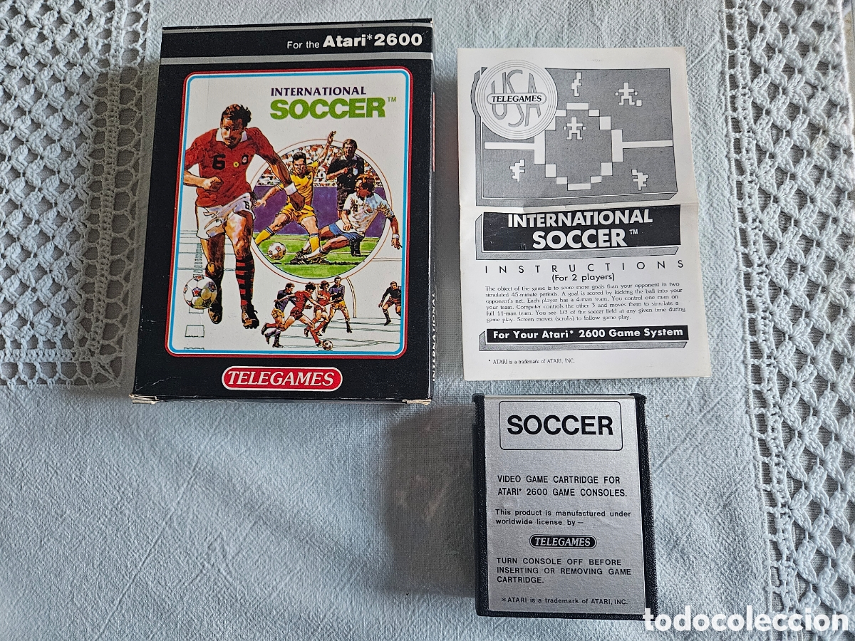 Videojuegos y consolas: ATARI 2600 INTERNATIONAL SOCCER COMPLETO - Foto 1