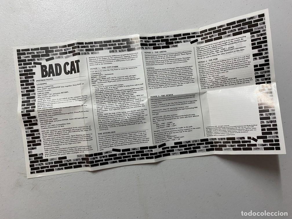 Videojuegos y consolas: BAD CAT - VIDEOJUEGO ATARI ST - STE - Foto 6