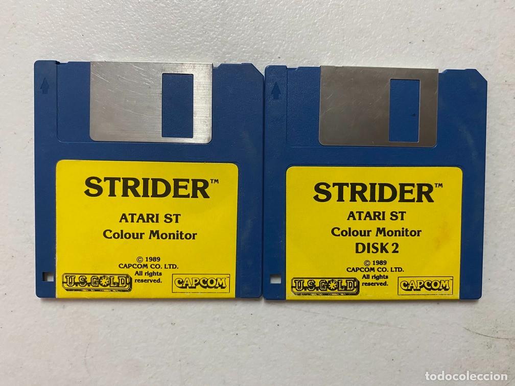 Videojuegos y consolas: STRIDER (S&Oacute;LO DISCO) - VIDEOJUEGO ATARI ST - STE - Foto 1