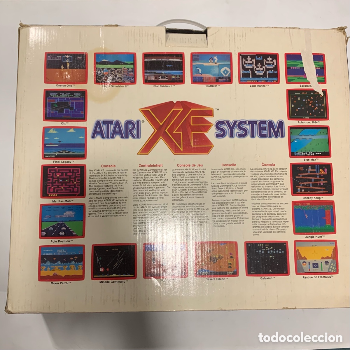 Videojuegos y consolas: Consola de 1987 atari xe completa en su caja - Foto 2